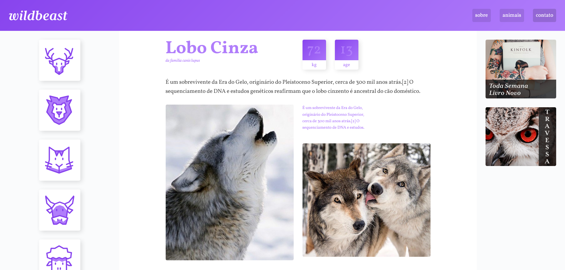 Mockup site Wildbeast